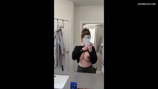 Showing off after two kids