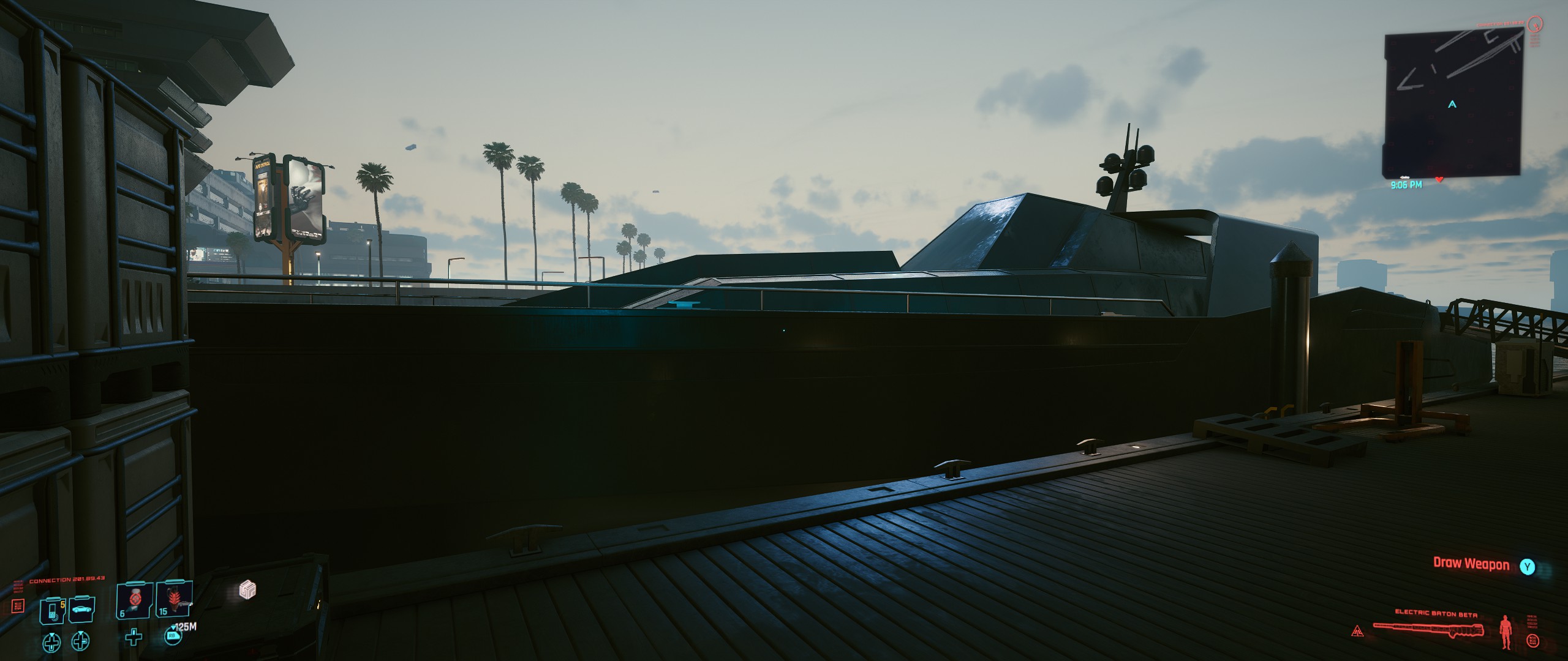 Cyberpunk 2077 V's Yacht!