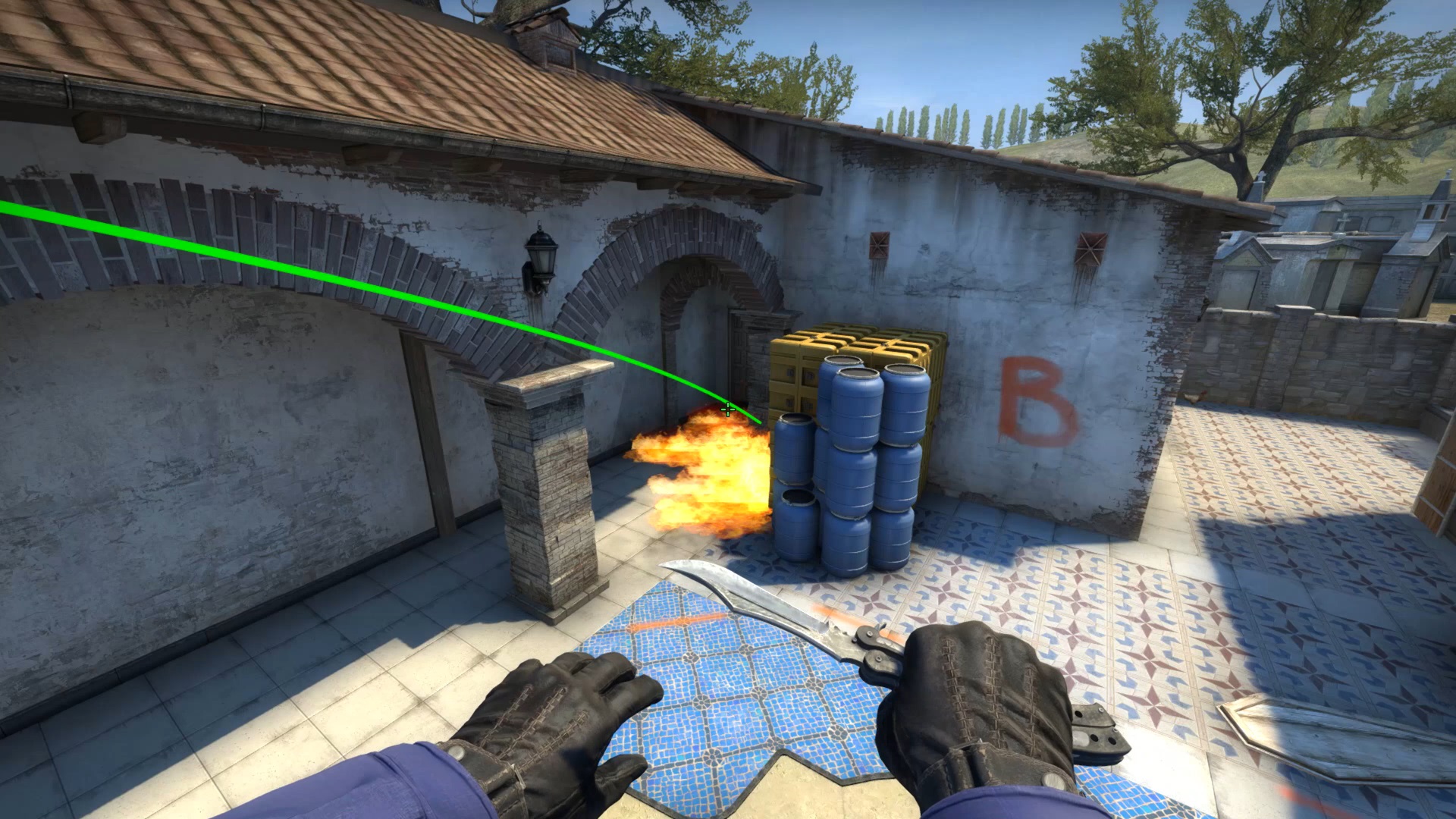 Counter-Strike: Global Offensive- Throwing Grenades Tips Inferno B-site Guide 