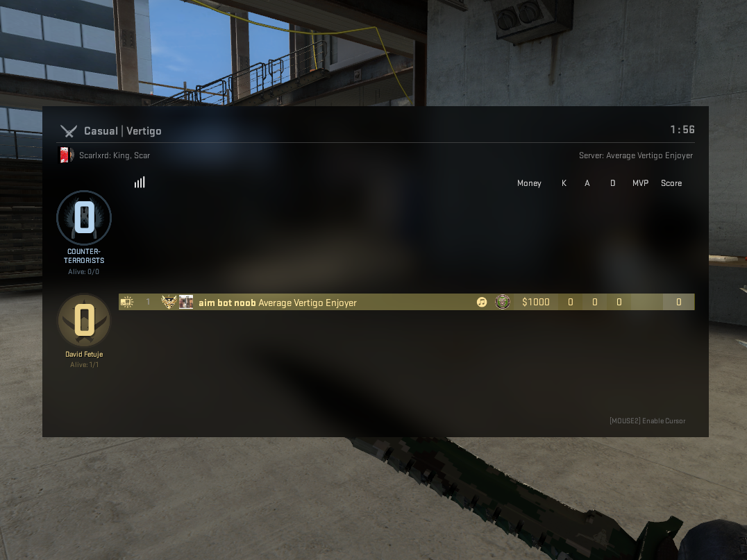 Counter-Strike: Global Offensive CSGO How to Play Broken Fang Premier on a Custom Server - 4.Scoreboard and Game Type