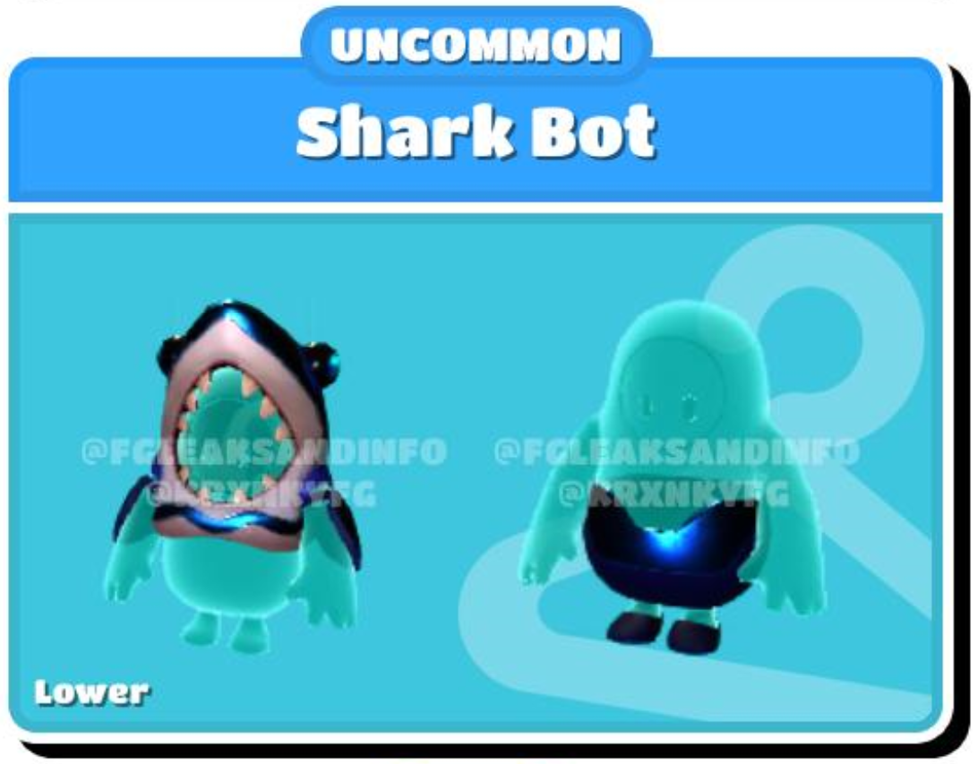 Fall Guys: Ultimate Knockout All new Season 4 skins - Shark Bot