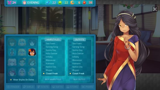 HuniePop 2: Double Date Outfit and Location Cheat Sheet 2 - steamsplay.com