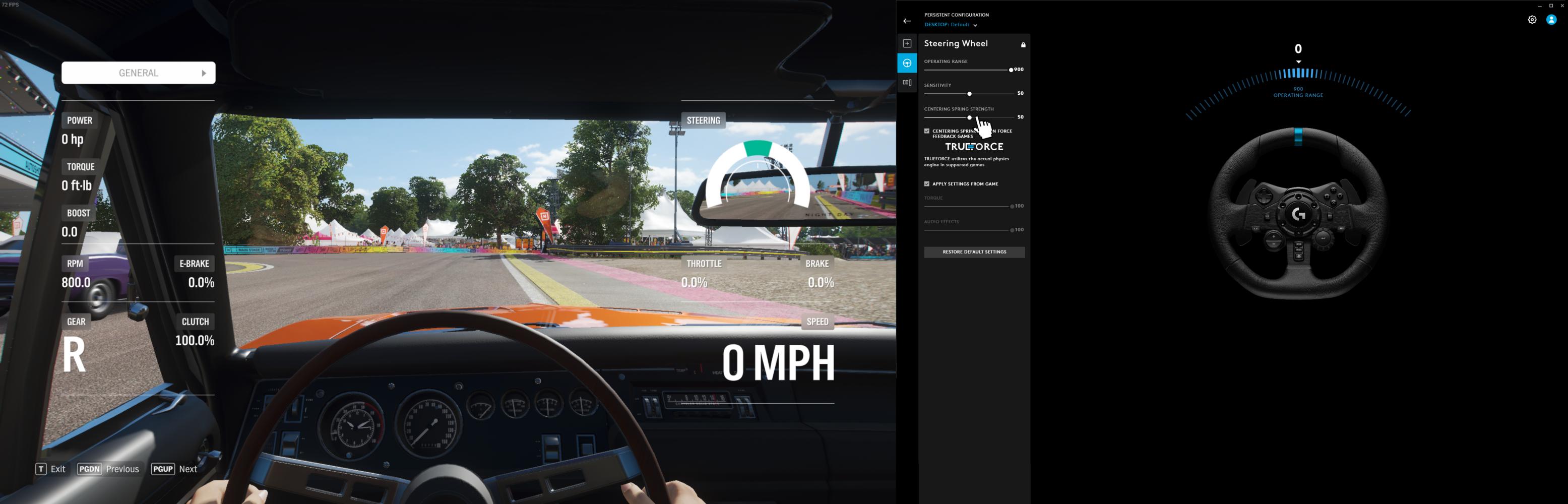 Forza Horizon 4 Racing Wheel & Logitech G-Hub Fix