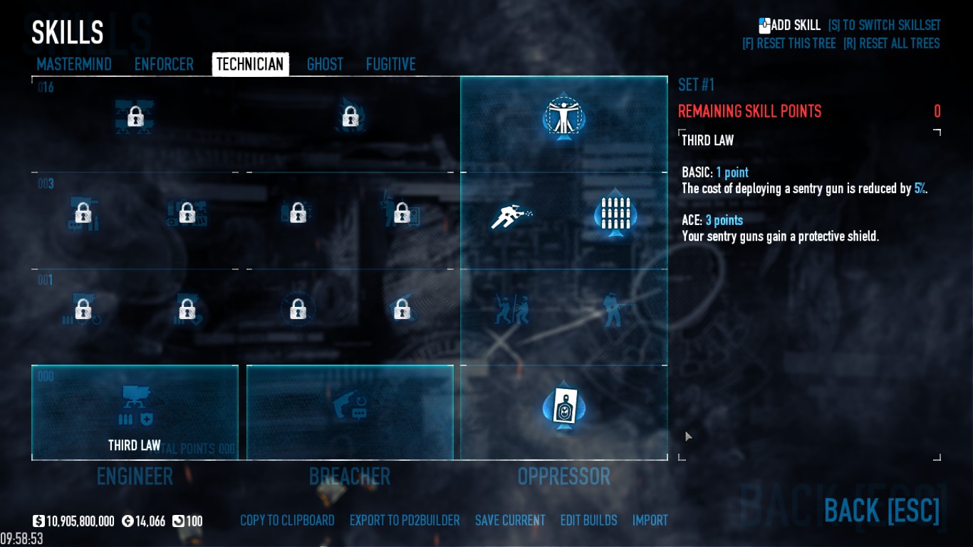 PAYDAY 2 How to play as a Sociopath Guide - The Equipment: Technician skills