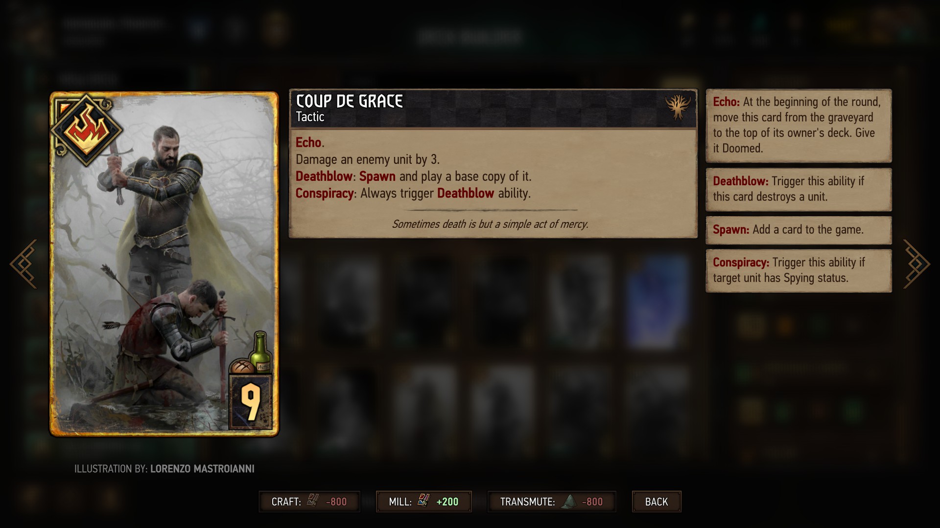 GWENT: The Witcher Card Game Gwent: Top Crafts (8.5)