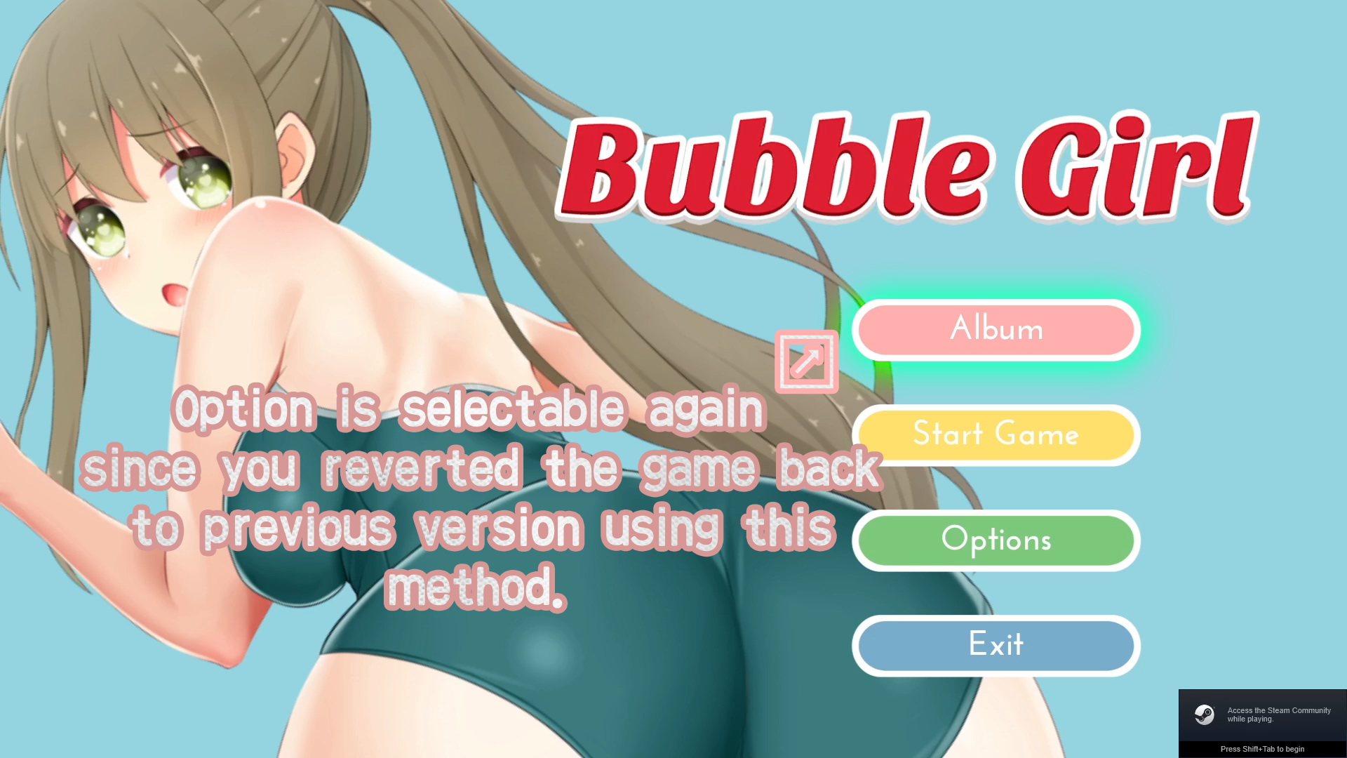 Bubble Girl [FIX] Missing Album Option and The Method to Bring That Back