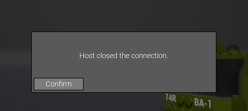 Brick Rigs What Error Codes mean - 4. Host closed the connection.