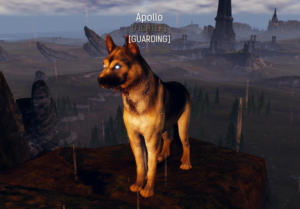 Conan Exiles Named Feral Dogs -- Detailed Description - - Apollo ( Variant A | Light brown fur )