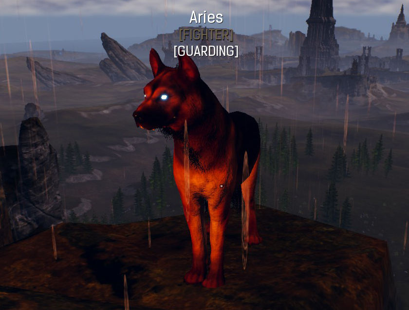 Conan Exiles Named Feral Dogs -- Detailed Description - - Aries ( Variant B | Dark orange fur )