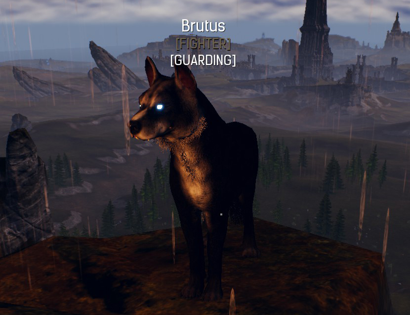 Conan Exiles Named Feral Dogs -- Detailed Description - - Brutus ( Variant C | Black fur )