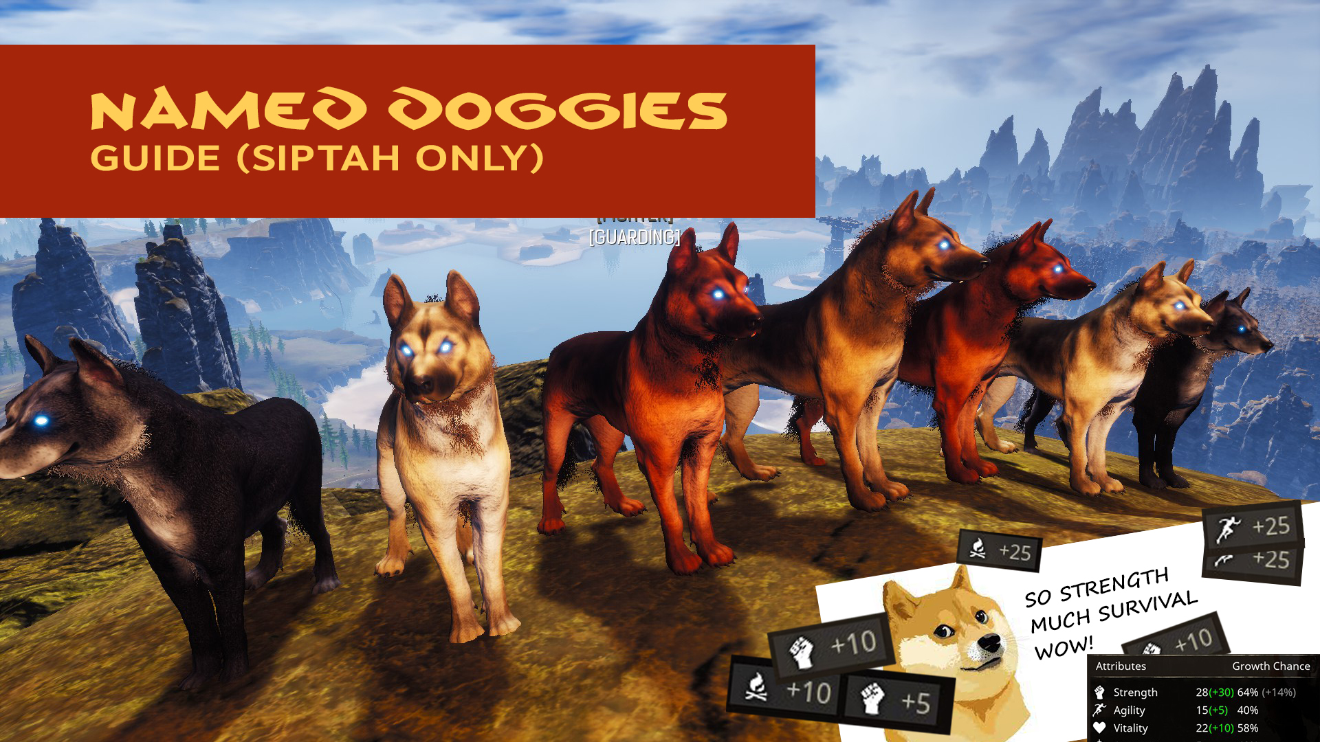 Conan Exiles Named Feral Dogs -- Detailed Description - Introduction: Feral Dog vs. Named Feral Dog