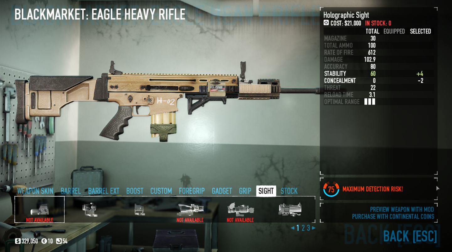 PAYDAY 2 From cop to heister aka enemy weapons replicated. - Eagle heavy rifle (murkywater guards)