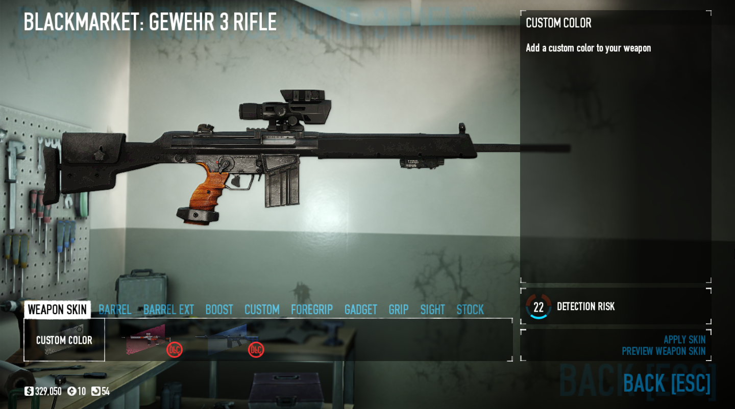 PAYDAY 2 From cop to heister aka enemy weapons replicated. - Gewehr 3 rifle (current snipers)