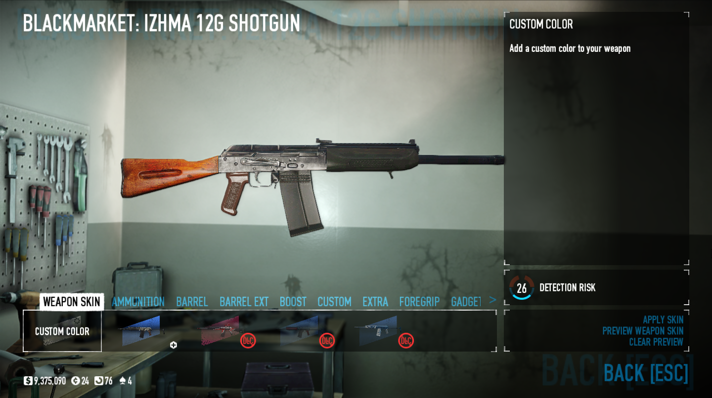 PAYDAY 2 From cop to heister aka enemy weapons replicated. - Izhma 12g shotgun (black dozers)