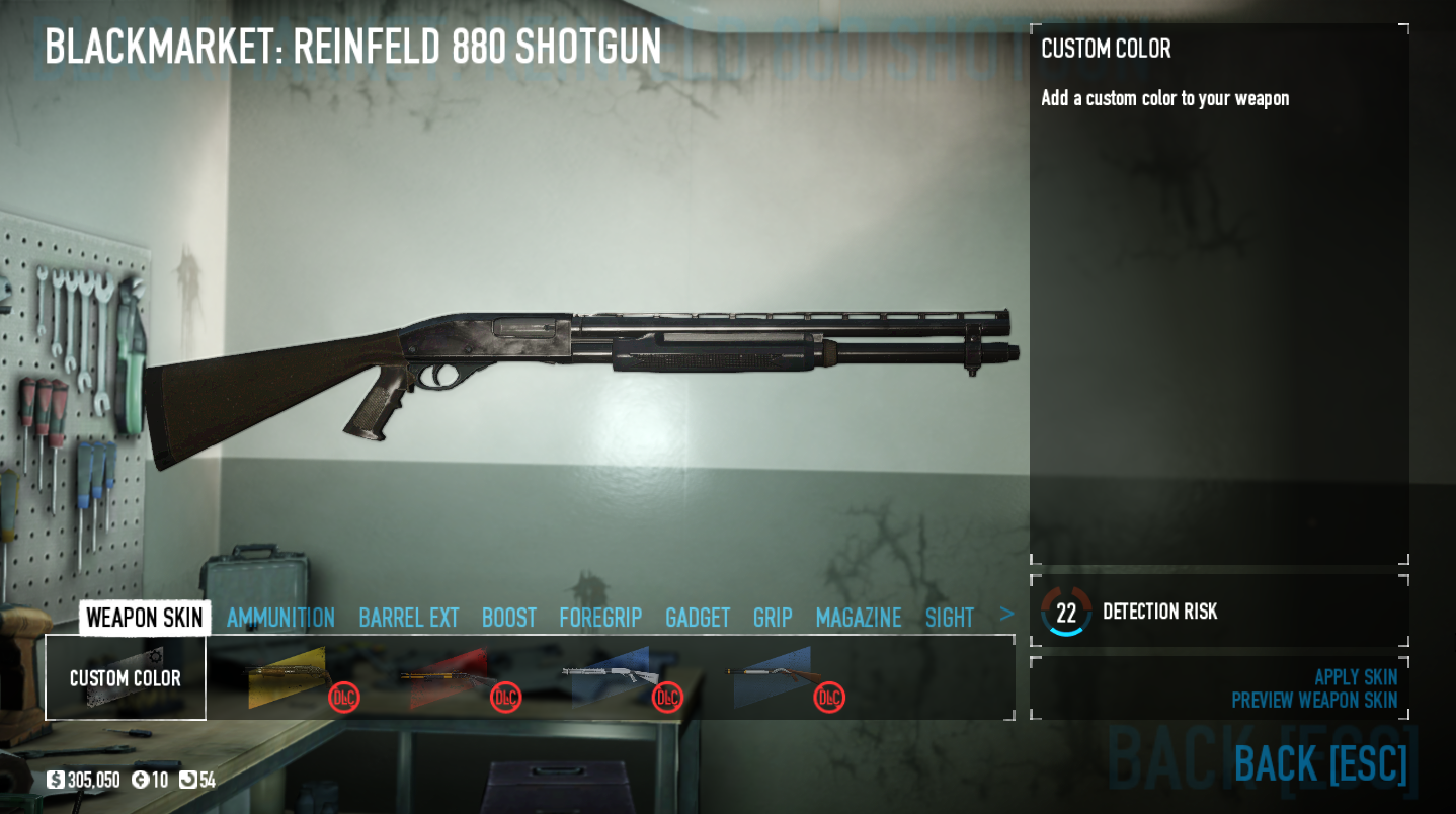 PAYDAY 2 From cop to heister aka enemy weapons replicated. - Reinfeld 880 shotgun (normal ops, medics, green dozers)
