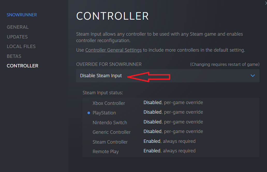 SnowRunner Fix If You're Seeing Xbox Buttons But Using a DualShock Controller
