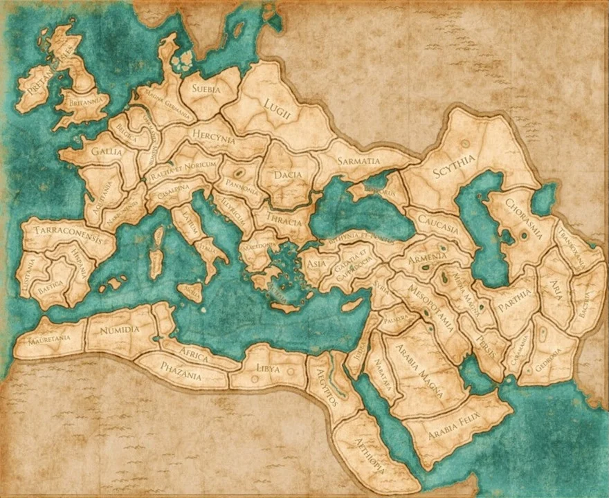 rome total war 2 factions map
