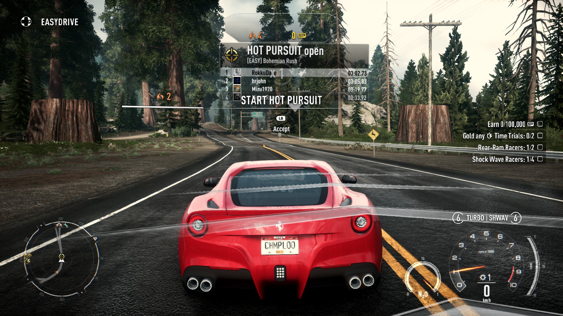 Need for Speed™ Rivals On-the-fly HUD Toggle / No Racing Lines
