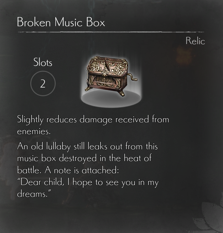 ENDER LILIES All Relics in ENDER LILIES - Broken Music Box