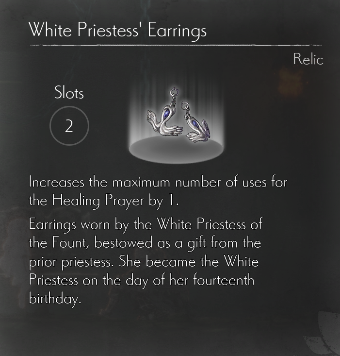 ENDER LILIES All Relics in ENDER LILIES - White Priestess' Earrings