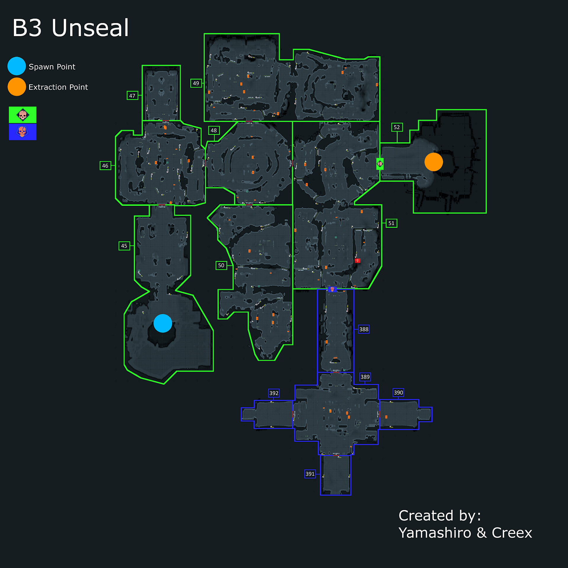 GTFO Rundown 5 high quality maps - R5B3 Unseal