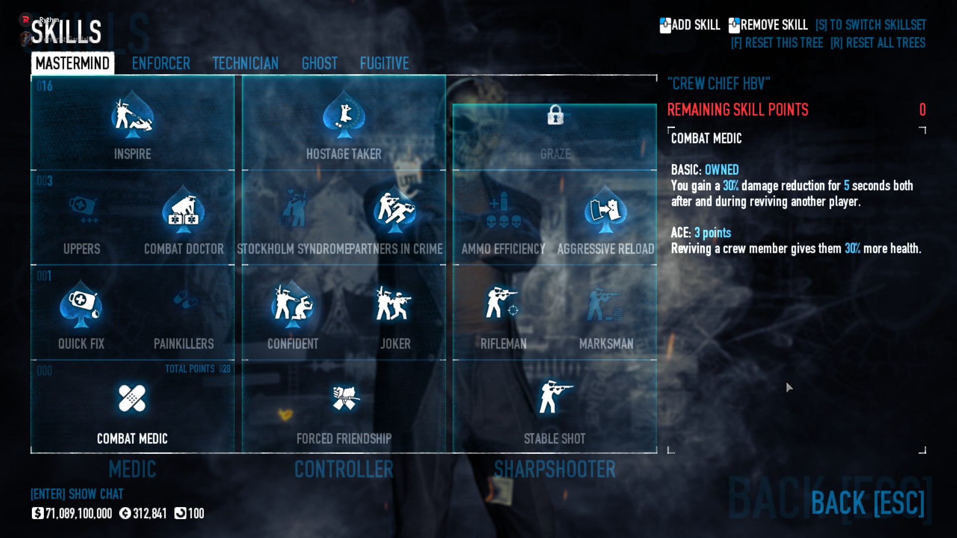 PAYDAY 2 Fun DW Builds for Every Perk Deck 2 - Crew Chief HBV Crit
