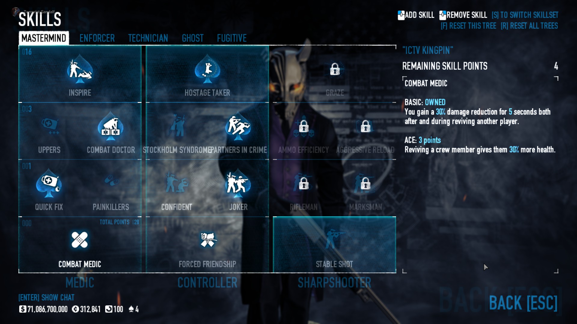 PAYDAY 2 Fun DW Builds for Every Perk Deck 2 - ICTV Kingpin