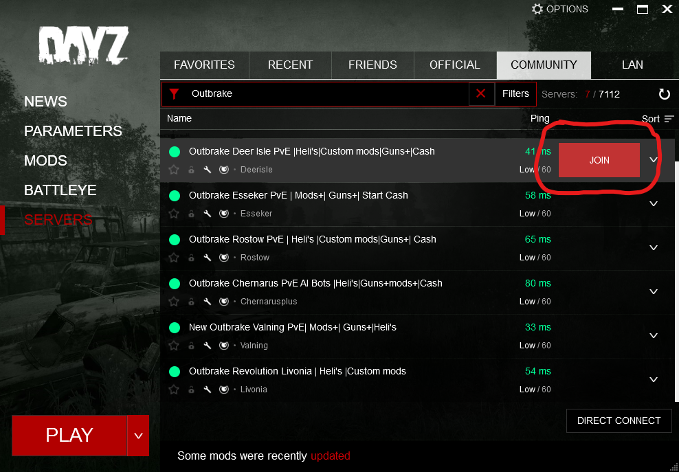DayZ Guide on How to Find Modded Servers to Play in DayZ Steams Play