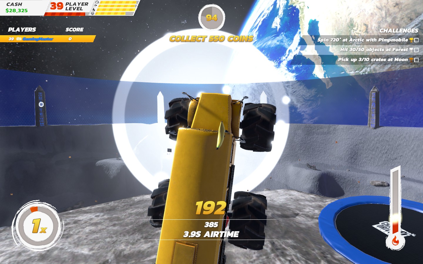 Crash Drive 3 How to Reach the Ring on Top of the Moon Level Guide