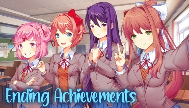 Doki Doki Literature Club Plus! 100% Full Achievement Guide! - Ending Achievements