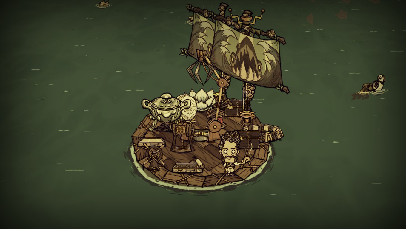 Don't Starve Together How to Assemble Boat in Game - ASSEMBLING THE BOAT - 99EA92D