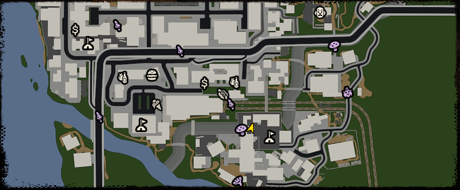 Bum Simulator Map Guide + Base Locations - Map - C3A32B1