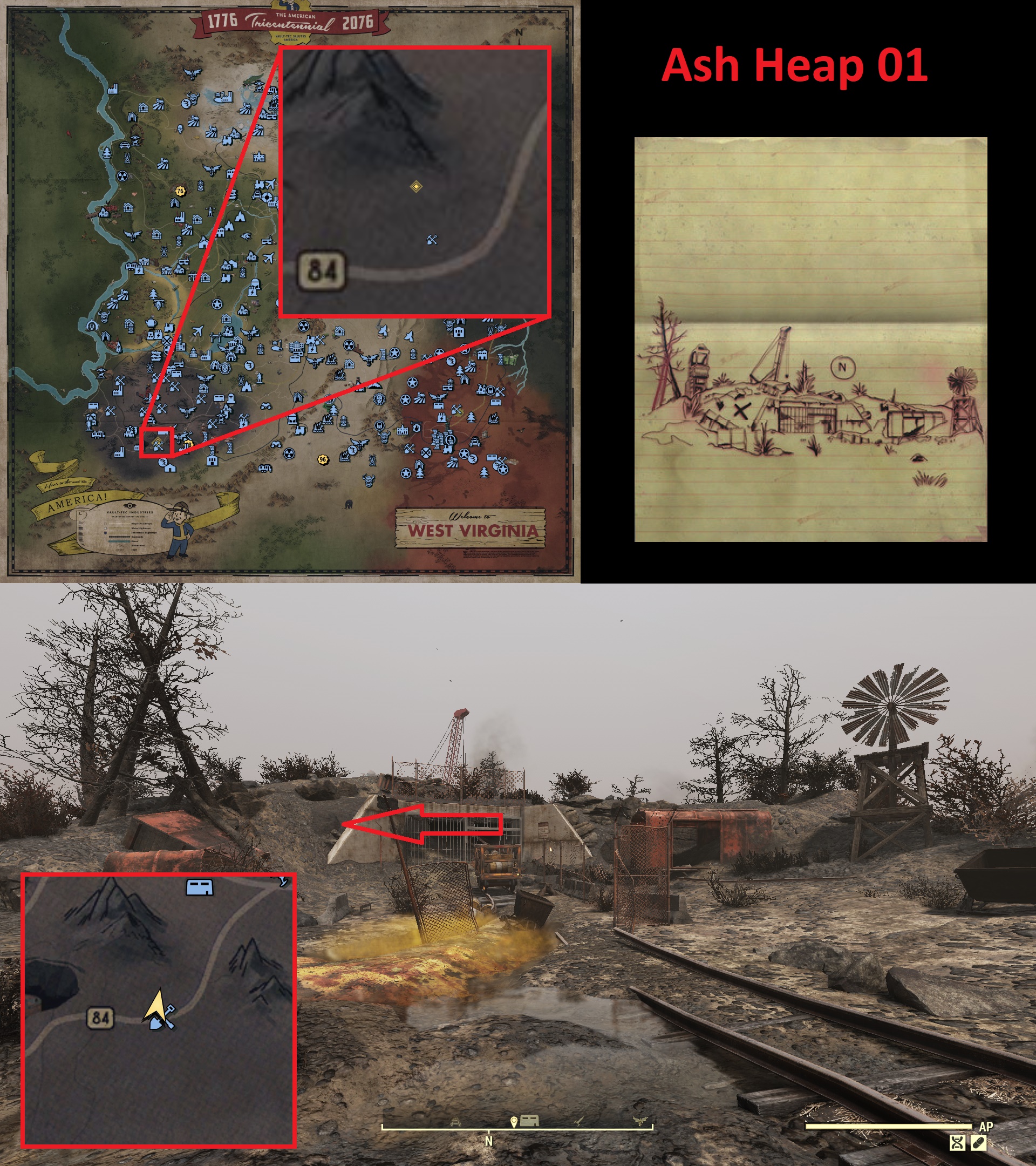 Fallout 76 Treasure Map Locations - Ash Heap 01 - 2FD85D2