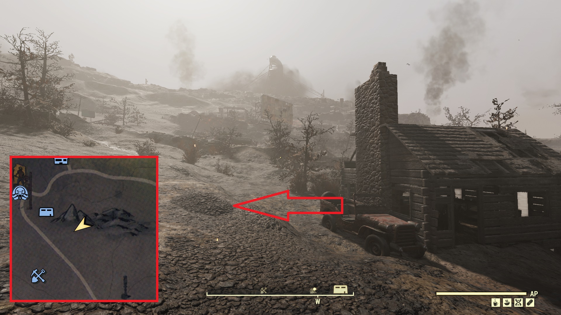 Fallout 76 Treasure Map Locations - Ash Heap 02 - 87F1BB2