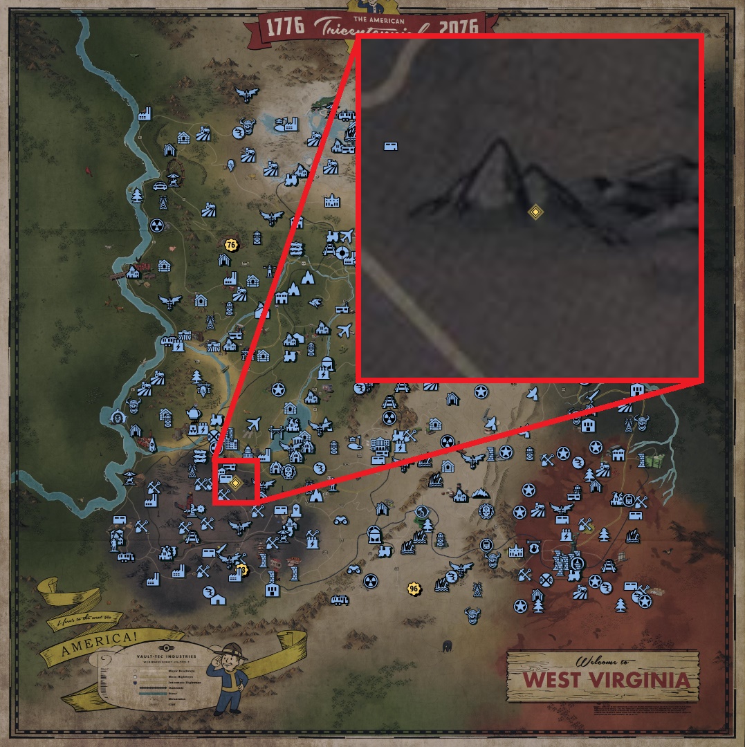 Fallout 76 Treasure Map Locations - Ash Heap 02 - E5A4002