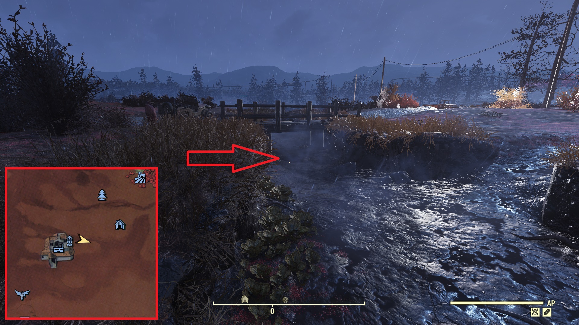 Fallout 76 Treasure Map Locations - Cranberry Bog 02 - 012DE32