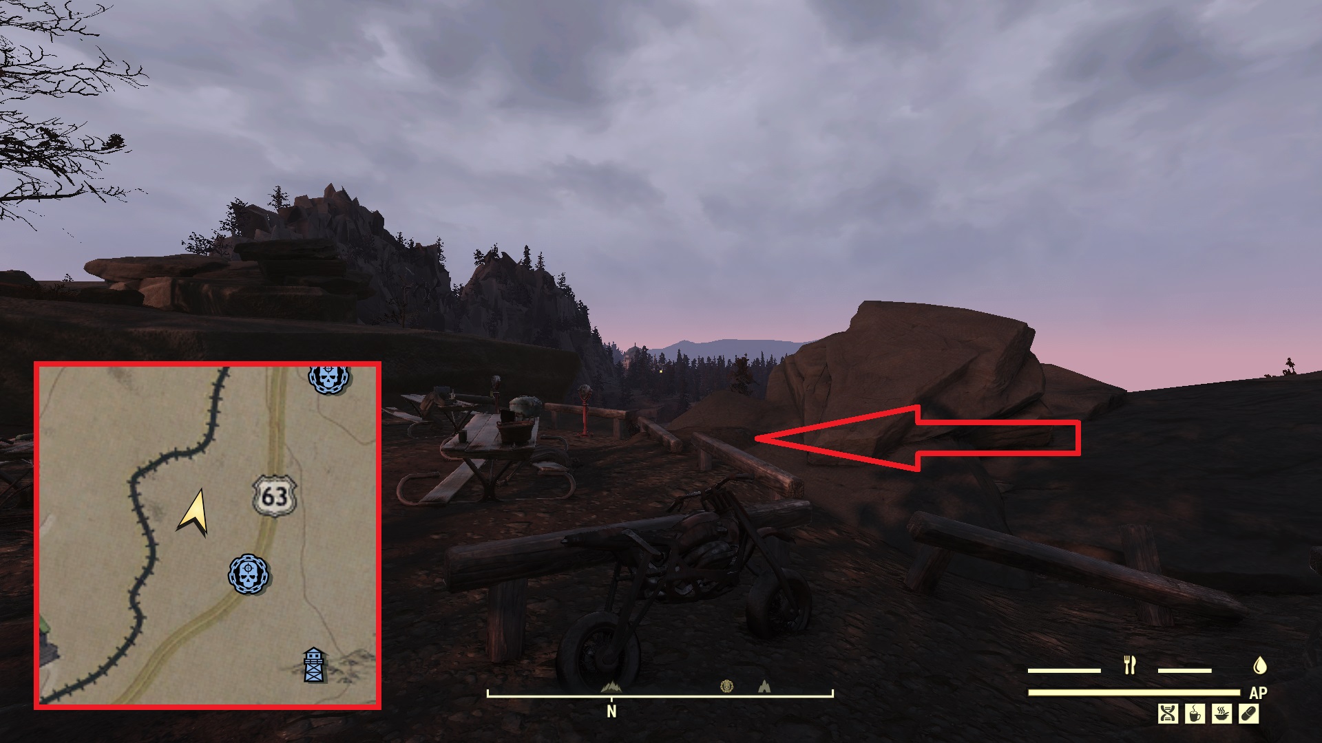 Fallout 76 Treasure Map Locations - Savage Divide 08 - 388957A