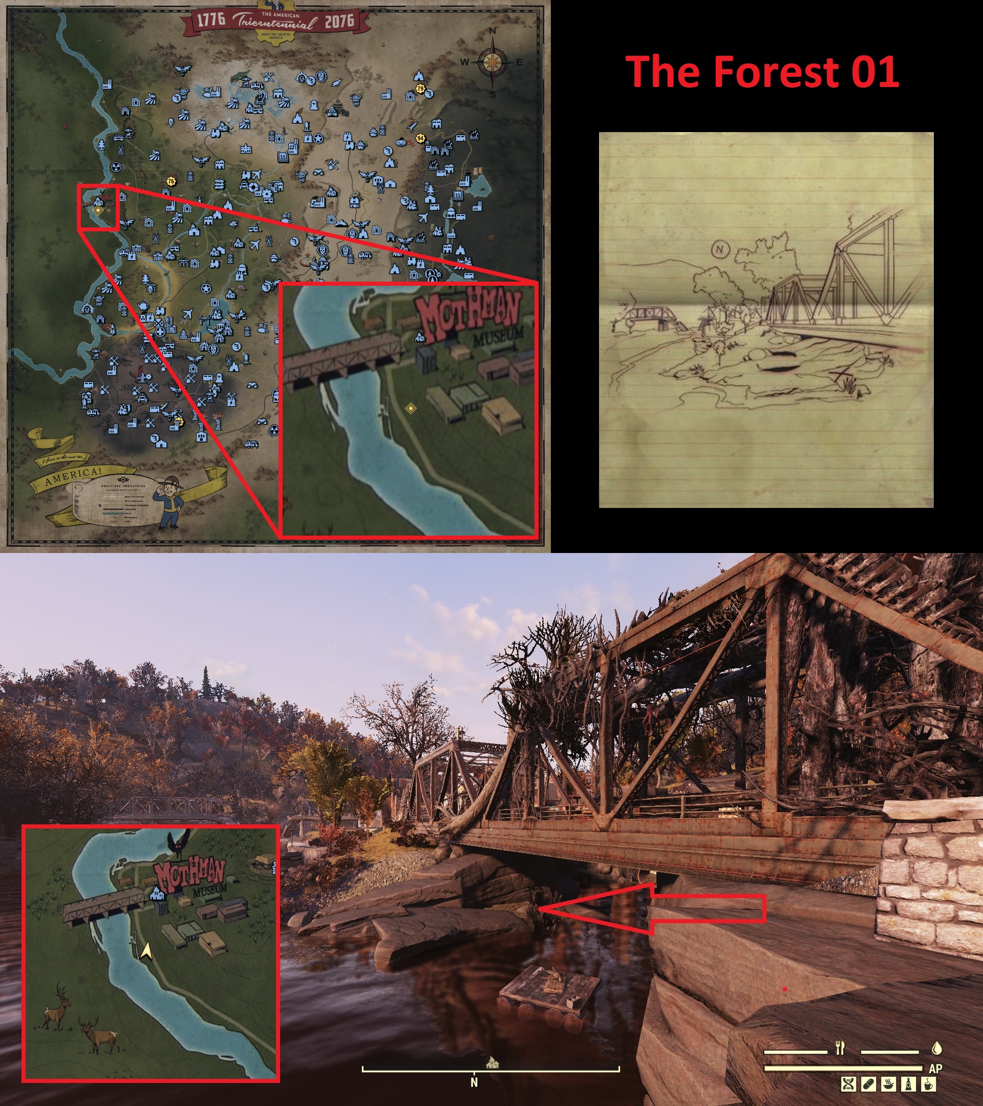 Fallout 76 Treasure Map Locations - The Forest 01 - 5CA0889