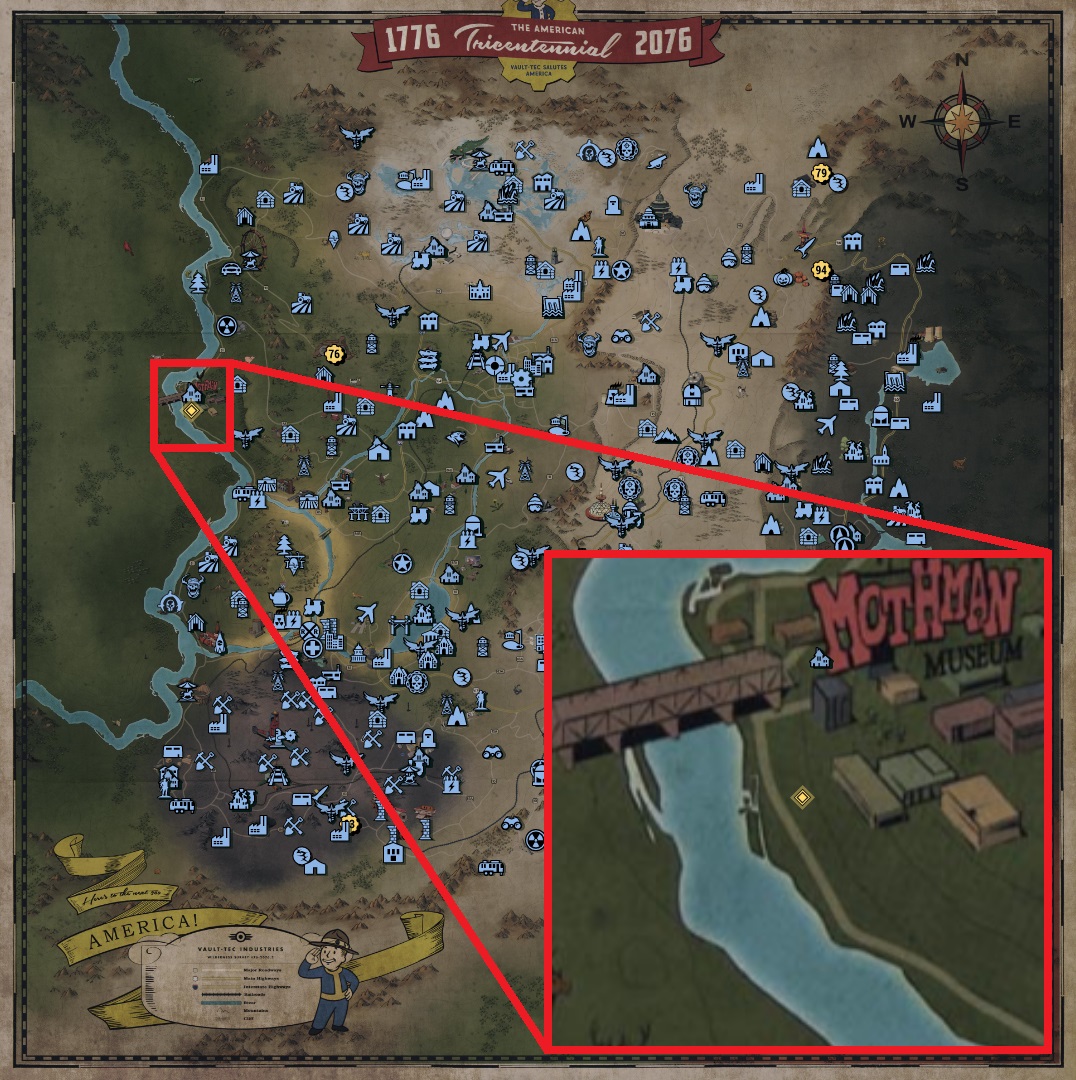 Fallout 76 Treasure Map Locations - The Forest 01 - 62437BE