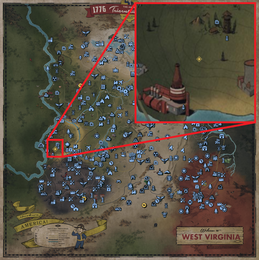 Fallout 76 Treasure Map Locations - The Forest 02 - FCCAD72