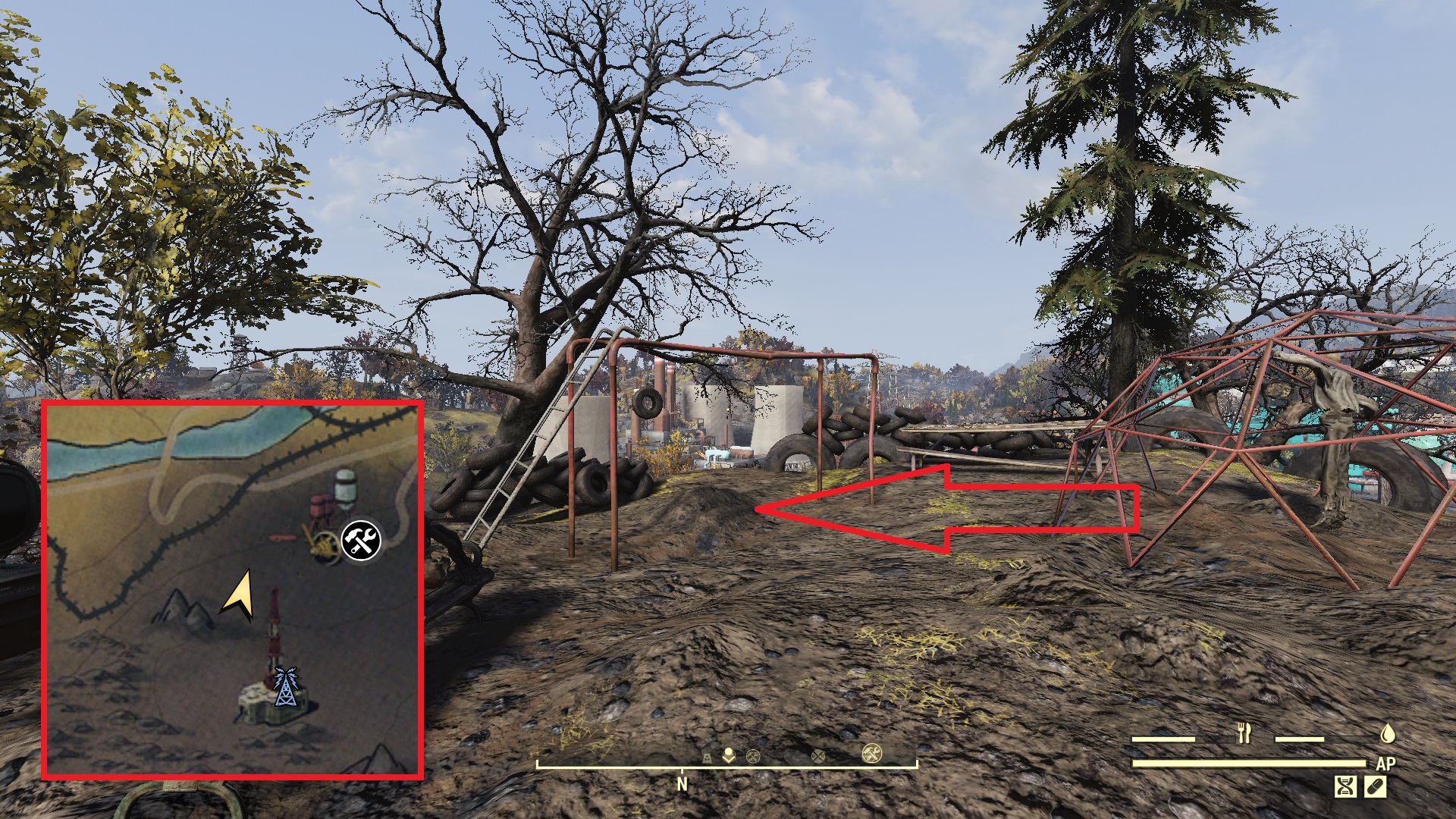 Fallout 76 Treasure Map Locations - The Forest 03 - 3C435D1