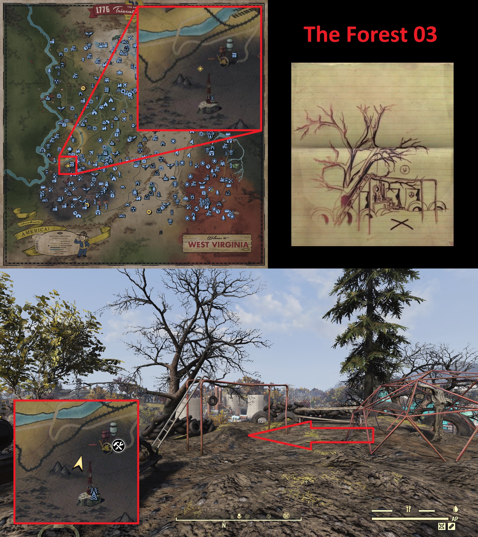 Fallout 76 Treasure Map Locations - The Forest 03 - AFECB26