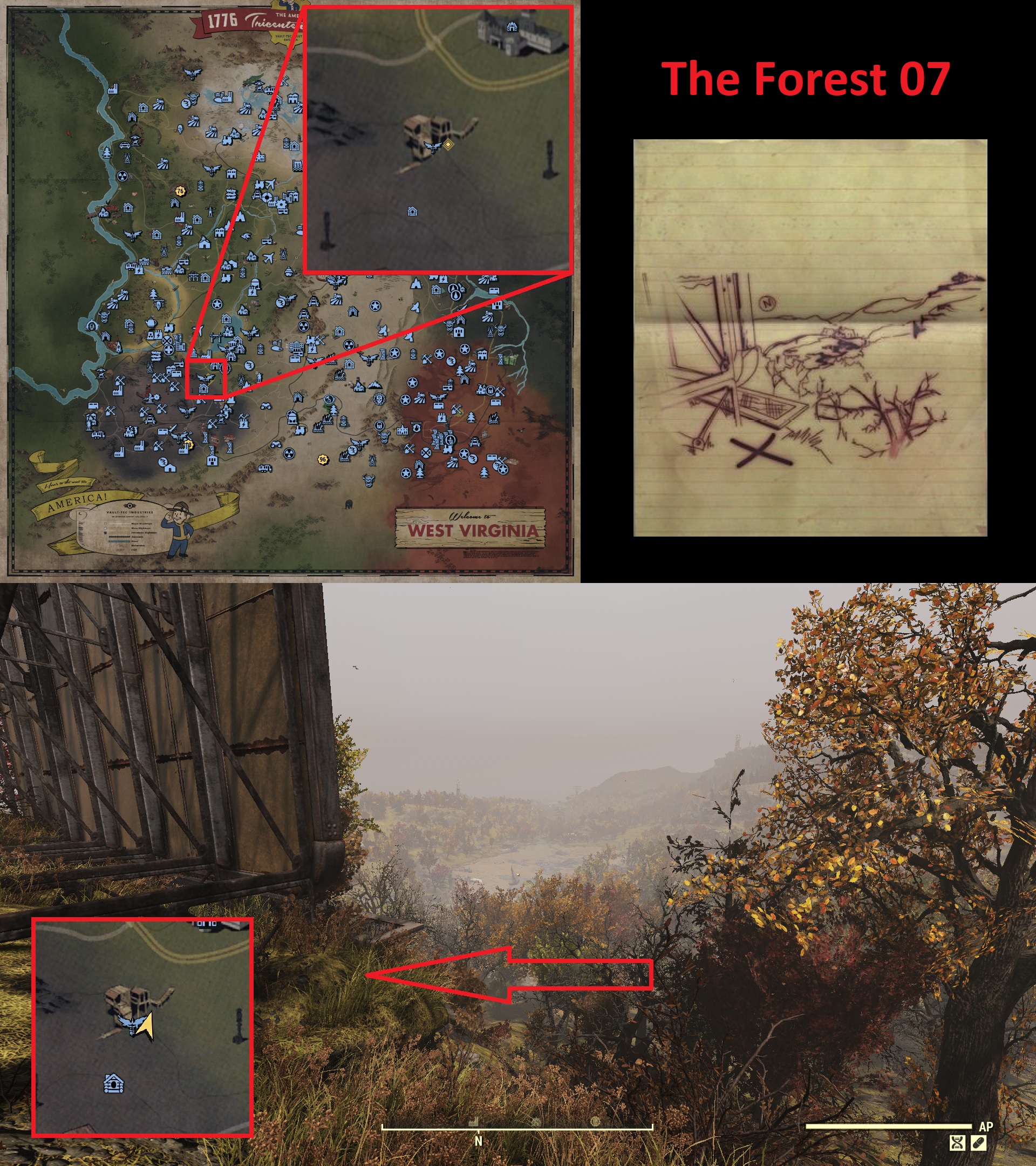 Fallout 76 Treasure Map Locations - The Forest 07 - 364998A