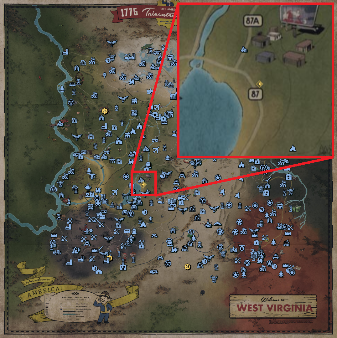 Fallout 76 Treasure Map Locations - The Forest 09 - 3E3741A