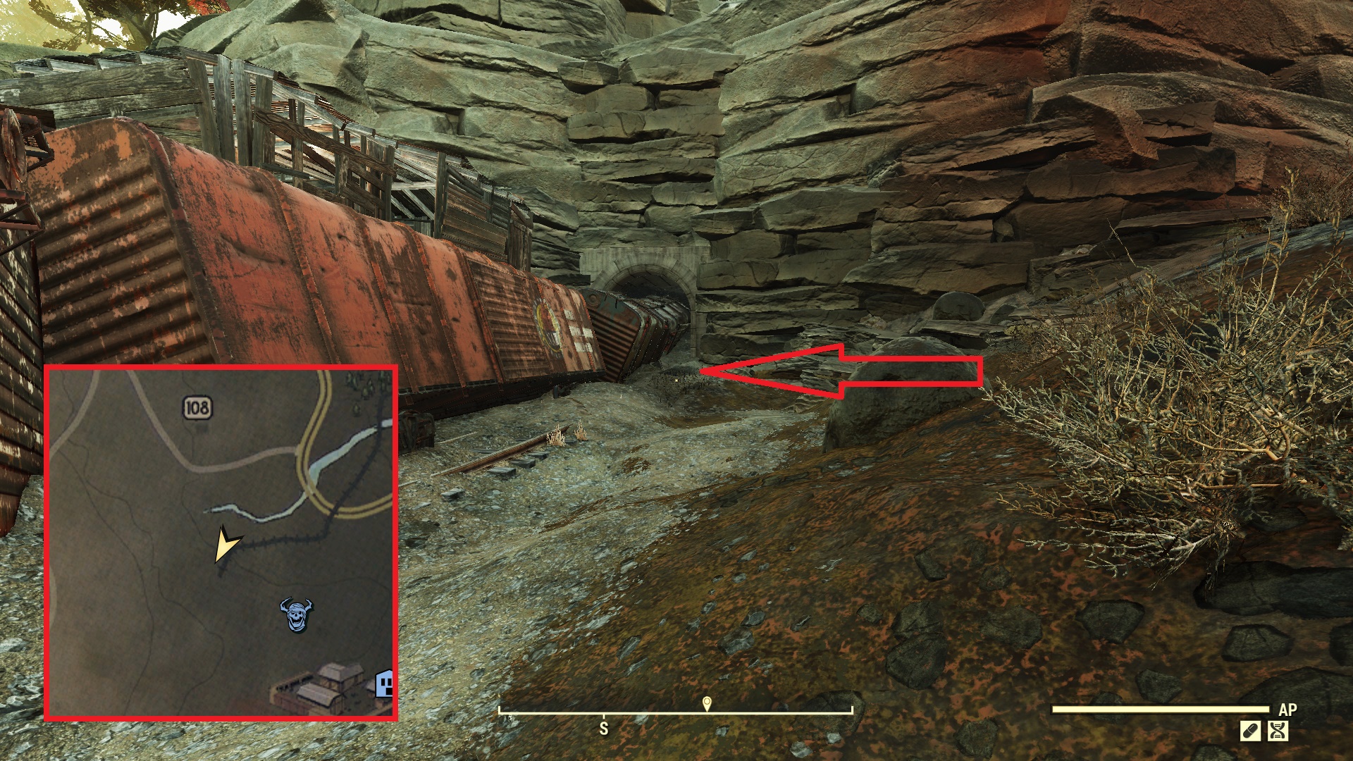 Fallout 76 Treasure Map Locations - The Mire 02 - 61511B8