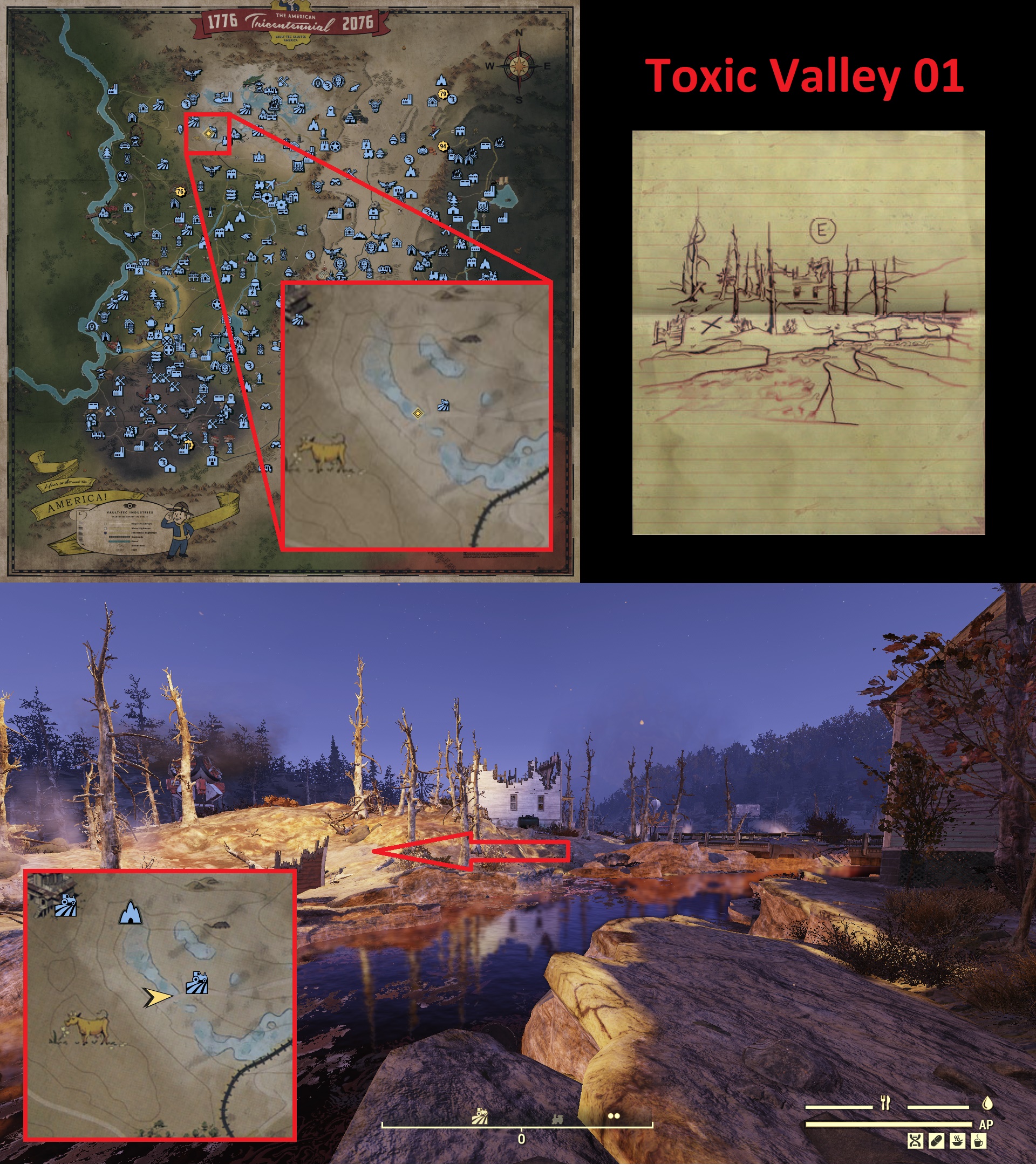 Fallout 76 Treasure Map Locations - Toxic Valley 01 - 767256D