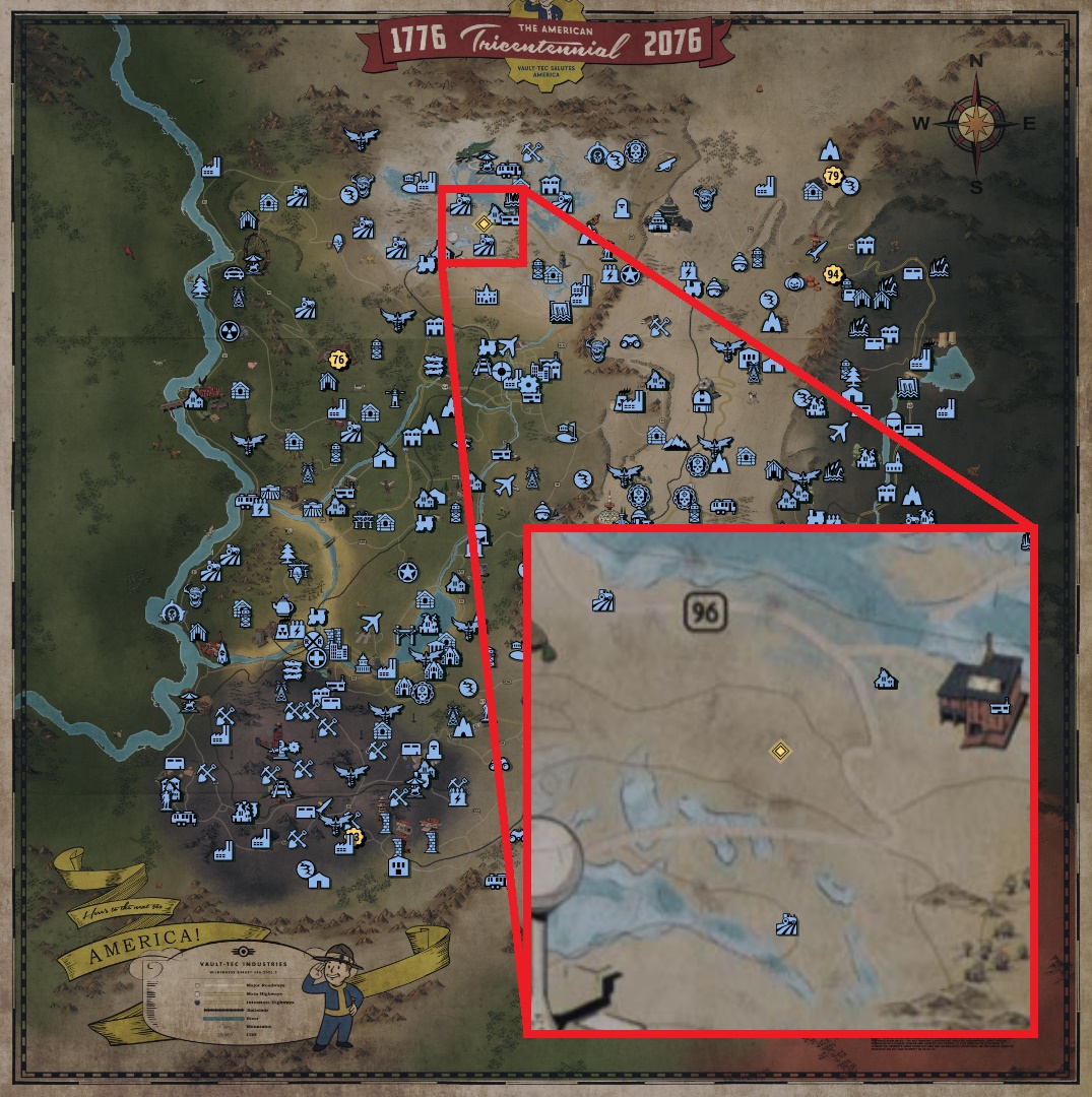 Fallout 76 Treasure Map Locations - Toxic Valley 02 - 36923CC