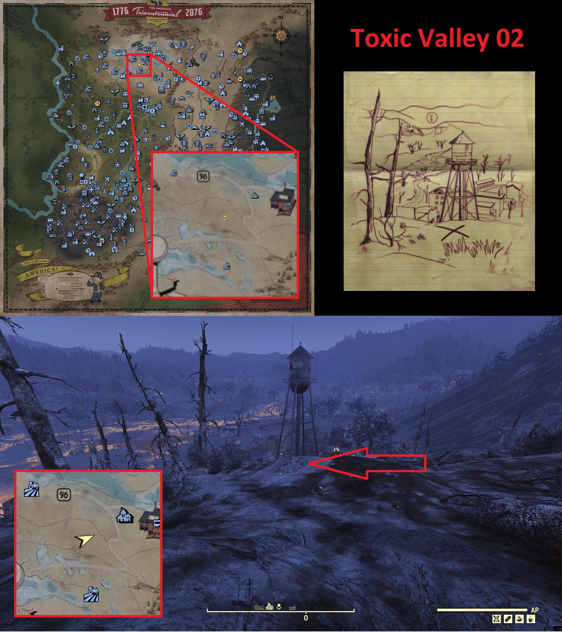 Fallout 76 Treasure Map Locations - Toxic Valley 02 - BE8ACB0