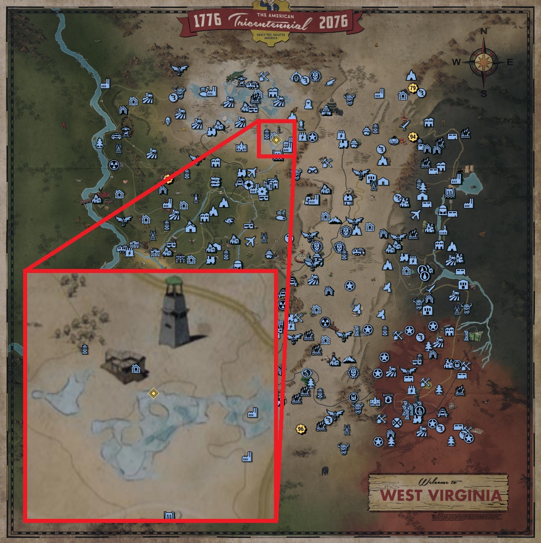Fallout 76 Treasure Map Locations - Toxic Valley 03 - 635F8AD