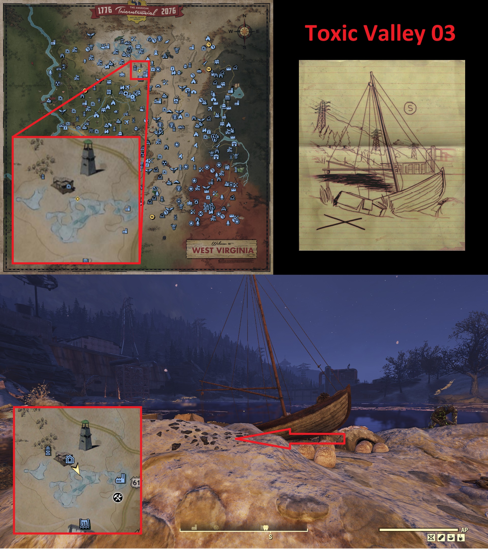 Fallout 76 Treasure Map Locations - Toxic Valley 03 - 6808F33